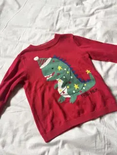 H&M 80 エイチアンドエム クリスマス 恐竜 セーター