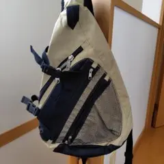 スリングバッグ ベージュ ブラック