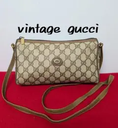 美品 極希少！gucci GG柄ショルダーバッグ ポシェット オールドグッチレア