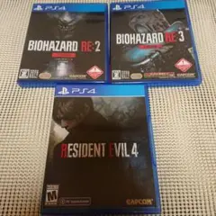 PS4 バイオハザード RE:2, RE:3, RE:4　北米版