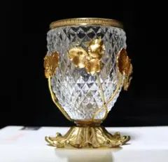 オールド・バカラ アールヌーヴォー期 花瓶 グラヴュール ルネッサンス