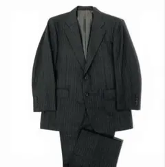 BurberrysスーツセットアップグレーストライプAB4 ウール100％メンズ