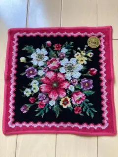 FEILER 花柄刺繍布 正方形