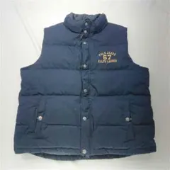?ポロジーンズ ラルフローレン ダウンベスト ネイビー メンズ L