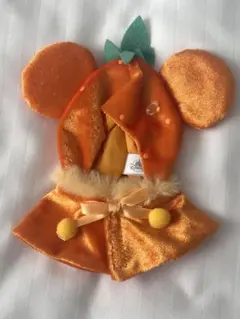 ディズニー ユニベア シークレット コスチューム ポンチョ フルーツ オレンジ