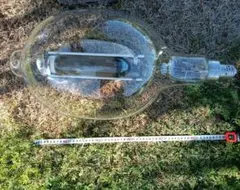 ガラス製オーバル型電球 約60cm ランタン 巨大ガラス電球 オブジェ
