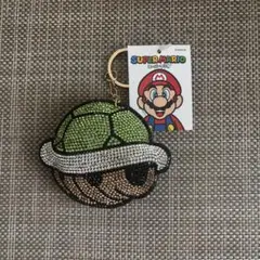 スーパーマリオ　キラキラキーホルダー　みどりこうら