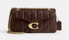 coach コーチタビーショルダー バッグ26 ブラウン CP150