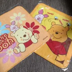 くまのプーさん タオルハンカチ 2枚セット