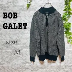 【k19】【BOB GALET】　ハーフジッパーニットセーター 【M】 カシミヤ