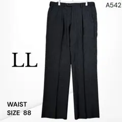 【メンズ】 スラックスパンツ ネイビー シンプル 上品 シルエット 88