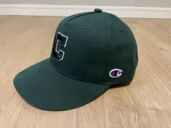 Champion グリーン キャップ C刺繍 フリーサイズ