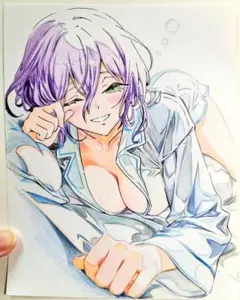 チェンソーマン レゼ 手描きイラスト ファンアート