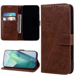 Xiaomi 12T ケース 手帳型 ブラウン カード収納 スマホケース