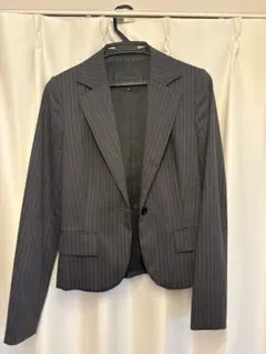 グレー ストライプ ジャケット　UNTITLED