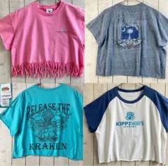 古着 半袖　ショート丈　カットオフ　レディース　Mサイズ　アメカジ まとめ売り