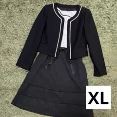 フォーマル セレモニー ワンピースママさんスーツ 入学 卒業 XL ティアード