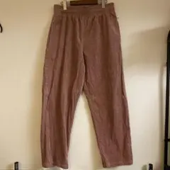 クックマン シェフパンツ コーデュロイ ピンク L