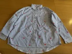 ストライプ ハート シャツ 柄シャツ