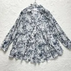 スカラー　変形 シャツ マルチウェイ 長袖 イラスト 女の子 動物柄