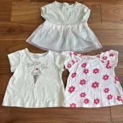 petit main含む半袖トップス3点セット　90cm まとめ売り