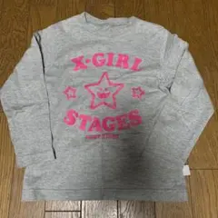 X-girl STAGES 長袖カットソー グレー 6T