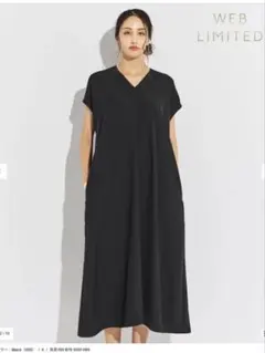 【新品タグ付き】BEIGE, Vネックリラックスワンピース