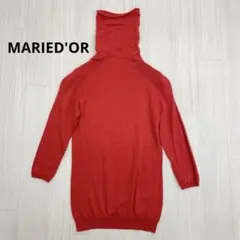 ◆ MARIED'OR マリードール タートルネック 7分袖 ニット カットソー