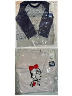 新品　2枚　90cm ユニクロ　PEANUTS スヌーピー トレーナー