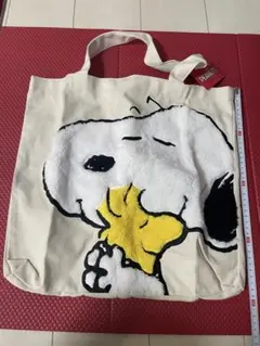 (新品) PEANUTS スヌーピー トートバッグ ふわふわ