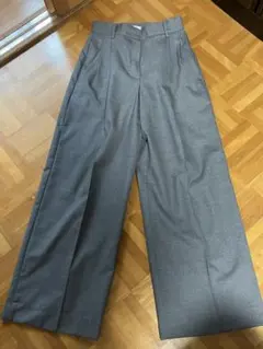 PLSTプラステグレー ウォームリザーブワイドパンツ センタープレスS