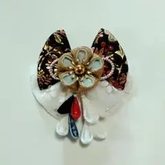 No.507 髪飾りヘアピン ヘアクリップ 七五三 お誕生日 つまみ細工