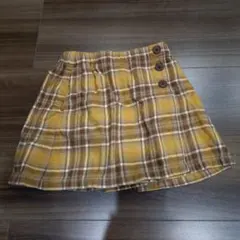 UNIQLO チェック柄キュロットスカート 110