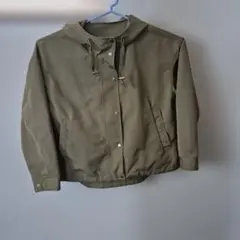 GU フード付きマウンテンパーカー XL カーキ