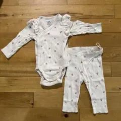 H&M 花柄ロンパース・スパッツセット