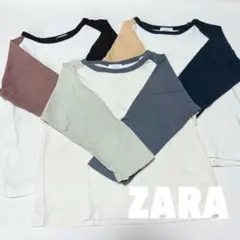 ZARA マルチカラー ラグランTシャツ 80 90