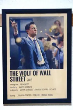 ウルフ・オブ・ウォールストリート　ポスター　額付き