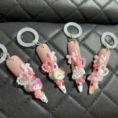 めじるしチャーム❤️ロングネイルチップ❤️サンリオ❤️別売可！
