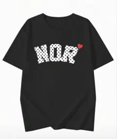NOR ロゴプリント 半袖Tシャツ ブラック