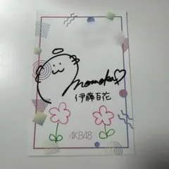 AKB48 名残り桜 HMV限定特典 ブロマイド 伊藤百花 サイン入り 生写真