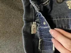 デニムパンツ 110サイズ クマ刺繍