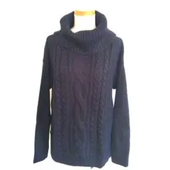 新品 CECILMcBee タートルネックニットセーター/Mブラック