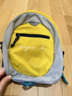 【美品】agnès b. キッズリュック バックパックイエロー/グレー