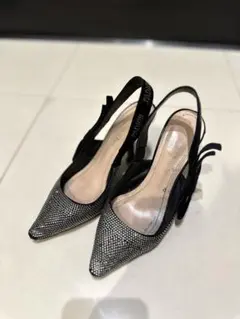 スリングバック パンプス