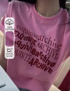 shein ピンクTシャツ