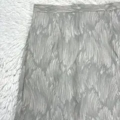 earth music&ecology タグ付き アート柄 セミフレアスカート