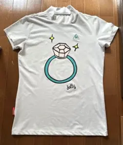 ☆le coq sportif☆ ゴルフモックネック半袖シャツ ホワイト M