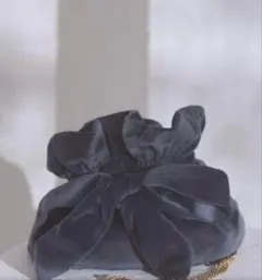 新品　【ZOZO限定】ベロアリボン巾着バッグ