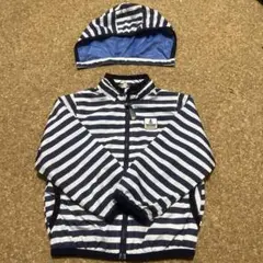 ウィンドブレーカー 男の子 100センチ ポーチ収納 フード取り外しok