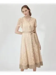 美品☆VALENTINO☆レースワンピース/スタッズスカラップファースト